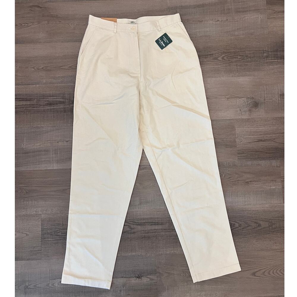 NWT L.L. Bean Women's Original Fit Wrinkle-free Cotton Khaki Pants - Tall